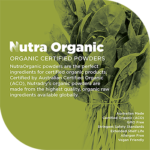 Nutra Organic - Organic certified powders
